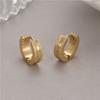 Jiexing Nova Moda Europeia e Americana Hip Hop Retenção de Cor Fivela de Orelha Fosca Distintiva Argola de Orelha Aço Inoxidável Fivela de Orelha Brincos