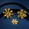 Estilo Antiguo Accesorios para Joyería DIY Pieza de Flor de Seis Pétalos de Metal Abanico de Boda Soporte de Flor de Hierro Material para Tocados de Novia Venta al por Mayor