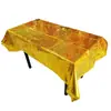 Mantel de Plástico Desechable para Fiesta | Cubierta de Mesa Impermeable de PE para Cumpleaños, Boda y Celebración Festiva | Mantel con Lunares Metálicos y Degradado