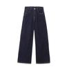 Jeans Holgados de Pierna Ancha Talla Grande para Mujer Primavera y Otoño Nuevos de Cintura Alta Casual Rectos con Caída Forma de Pera Pantalones Largos hasta el Suelo