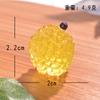 Novo Lindo Fruta Simulação Micro Paisagem DIY Ornamento Luminoso Melancia Morango Uva Resina Artesanato