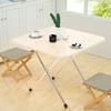Mesa plegable para comedor, sencilla, para uso doméstico, para alquiler en dormitorios, mesa rectangular, mesa de escritura, mesa pequeña portátil.