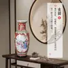 Vaso de Cerâmica Pastel Pintado à Mão de 60cm Jingdezhen Vaso Clássico Chinês de Chão a Teto Decorações para Pátio Corredor Sala de Estar