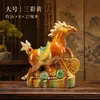 Cavalo Tang Sancai Figura de Cavalo de Cerâmica Cavalo Que Tudo Dá Bem Decoração de Sala de Estar Chinesa para Casa Artesanato Presente Ornamento