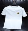 Camiseta masculina de verão novo de seda de gelo de manga curta strass cabeça de tigre casual top respirável slim-fit camiseta masculina de meia manga na moda