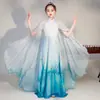 Traje de Performance Guzheng Infantil, Roupa Tradicional Chinesa para Meninas, Estilo Fino de Verão, Traje de Performance para Coro de Dança Clássica Estilo Chinês para Meninas