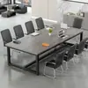 Mesa de conferência, mesa longa, conjunto de mesa e cadeiras de negociação, escrivaninha simples para computador, bancada multifuncional para treinamento de funcionários, simples e moderno