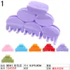 Pinza de plástico grande para el pelo estilo coreano de 9 cm, pinza de color sólido, pasador para niñas, pinza para el pelo de uso doméstico