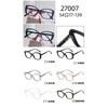 Gafas de moda para Internet Marco TR90 Patilla tipo resortera Montura completa Moda Personalizado Lentes Planos Apariencia Sencilla Para todo tipo de outfits Estilo Occidental Hermoso 27007