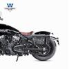 Coche musculoso Wolf adecuado para la versión de un solo asiento de Indian Scout, bolsa lateral, caja lateral retro, modificación, bolsa para casco, liberación rápida