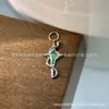 Anillo para Piercing de Titanio F-136 Forma de Serpiente Enrollada Estrella de Cuatro Puntas Anillo para Correr Rosca Interna de Titanio G23 Joyería para Piercing Cabeza