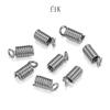 Material para accesorios de joyería DIY hebilla de resorte de tracción hebilla de resorte hebilla para joyería clip para cuerda de cuero para collar materiales para producción de joyería