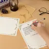 Papel de Carta Vintage, Papel de Carta Manuscrito, Papel de Carta Artístico Torre Eiffel, Papel de Carta Romântica Confissão Carta de Amor, Envelope, Papel de Carta