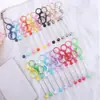 Nuevo Llavero de Cuentas DIY Llavero Metálico Colorido Colgante para Cubierta de Teléfono Móvil y Auriculares Lindo Llavero de Cuentas