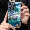 Aplicable a Funda de Vidrio Templado para Apple 18PRO 17PROMAX Piedra Colorida 15 Funda Protectora iPhone16 Estrella de Mar 17E
