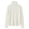 Camiseta base de punto 100% cachemira pura con adornos completos de pedrería para mujer, nuevo top versátil de cuello redondo de manga larga de color liso para otoño e invierno