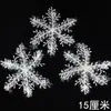 Copos de Nieve Decoración de Cadena de Copos de Nieve Colgante de Decoración para Árbol de Navidad Pequeños Copos de Nieve Navideños Decoraciones Navideñas