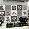 2018 Nova cozinha adesivos fofos de urso à prova de óleo adesivos de parede resistentes a altas temperaturas autoadesivos folha de alumínio azulejo cerâmico adesivos anti-fumaça