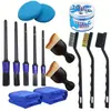 Venta Directa de Fábrica Kit de Limpieza para Coche de 24 Piezas Cera Pulidora Herramienta Especial para Rines Juego de Cepillos de Cuidado