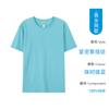 Camiseta de manga corta para hombre algodón compacto peinado siro cuello redondo suelto manga corta camiseta publicitaria camiseta de manga corta para parejas personalizada