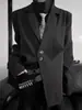 Design de Nicho Estilo Yoji Yamamoto Terno Retrô Desconstruído Blazer Unissex Minimalista de Alta Qualidade
