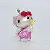 Mini Case para Teléfono con Gato, Conejo, Oso Clavado Cadena Colgante Decoración de Bolso Accesorios de Colgantes DIY