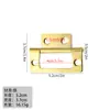 Caja de embalaje de bisagra de hierro colorida delgada de 51*24 mm accesorios de ferretería comercio exterior fabricantes de bisagras pequeñas