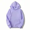 Moletom com Capuz de Lã Cor Sólida Outono e Inverno Transfronteiriço Suéter Masculino e Feminino Solto Casual 19 Cores Moletom Esportivo para Casal