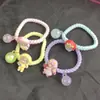 Con anillo decorativo para el pelo color cuerda elástica alta banda de goma en caja lindos accesorios para el pelo de bebé niños oso no daña el pelo