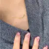 Collar de espiga de trigo en forma de corazón para mujer, diseño de nicho estilo ins, nuevo estilo chino, lujo ligero, versátil, cadena para la clavícula única y a la moda, regalo