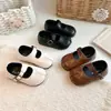 Colección Otoño 2026: Elegantes Zapatos de Princesa Retro para Niñas Pequeñas, Estilo Coreano, Versátiles y Elegantes Zapatos Individuales de Cuero para Niñas
