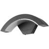 Lámpara de pared exterior T5e patio de villa balcón pasillo corredor entrada puerta impermeable exterior pared exterior lámpara de pared de inducción negra