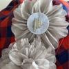 Broche de Flor Grande de 17 cm en Tela de Satén de Seda Coreana Flor de Peonía Ultraligera Accesorios para Ropa Accesorios Venta al por Mayor Transfronteriza