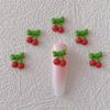 Joias Novas para Nail Art Celebridade da Internet Cereja Pequena Resina Cereja Estéreo Simulação Acessórios de Cereja Decorações Diretas de Cereja