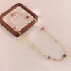 [Crema Dulce] Pulsera de Citrino Natural de Tres Círculos Multi-Tesoro, Exquisita, Moderna y la Más Fácil de Combinar, Pulsera de Cristal para Tu Novia