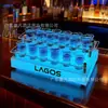 Portavasos Luminoso Barra LED Portavasos Helado para Cóctel Portavasos de Bala Portavasos de Cerveza para KTV Uso Comercial para Licores