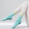 Meias de Yoga de Outono, Meias Antiderrapantes para Pilates, Meias Esportivas Profissionais, Meias de Fitness Femininas até a Panturrilha, Meias de Pilates de Algodão, Gradiente