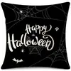 Funda de Almohada Halloween Calabaza Divertida Transfronteriza Amazon Estampado de Lino Funda Decorativa para Cojín de Sofá del Hogar