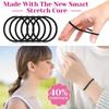 3mm Negro Goma Elástica Alta Tendón Cuerda para el Cabello Anillo para el Cabello Accesorios para el Cabello de Mujer Cuerda de Atar Sin Costuras Accesorios DIY Sombrerería Venta al por Mayor