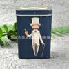 Caja de hojalata de primera calidad, Caja para cigarrillos, Caja de metal para embalaje a prueba de presión y humedad, Caja rectangular de almacenamiento con bandeja superior abatible para madera de agar