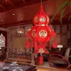 Lanternas de cabaça no atacado para creches e shoppings, lanternas de palácio vermelhas, decorações de feriado, arranjos de inauguração, enfeites de pendurar feitos à mão, lanternas pequenas