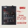 Bateria para Celular Bm5J é Adequada para Celular Xiaomi Redmi K50Ultra 12t Pro Bateria de Celular Atacado de Fábrica
