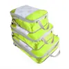 Conjunto de três peças de saco de compressão para armazenamento de viagem para organizar roupas, calças, meias, sapatos e itens essenciais de viagem
