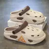 Zapatos Croc para Hombre Ropa de Exterior de Verano Antideslizantes Zapatillas para Quirófano Suela Gruesa Ligeras Punta Abierta Sandalias Deportivas para Playa