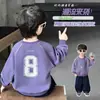 Sudadera elegante para niño de primavera y otoño, nueva colección 2026, ropa casual para niños, top versátil para bebé, camiseta interior básica