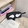 Bolsa de Mujer de Diseño de Nicho de Comercio Exterior Nuevo Estilo 2026 Bolso de Mano Texturizado Estuche para Lápices Bolsa Ala Bolso de Mano Simple y de Moda