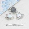 Colgante de aleación de flor de luz de luna estrella luna chica Y2g material para joyería accesorios para collar pulsera hechos a mano DIY