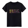 Camiseta de Moda con Gráfico de Letras de Dibujos Animados Marvel Transfronteriza de Aliexpress de Manga Corta para Uso Diario en Verano con Cuello Redondo Ropa Casual Urbana