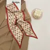 Bufanda Pequeña Biselada Nueva para Mujer Blanca de Gama Alta Estilo Coreano Estilo Japonés Corbata para Bolso Banda Estrecha para el Cabello Cinta de Bufanda Bufanda Estilo Coreano