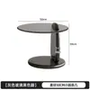 Mesa de Café Redonda para Sala de Estar, Adecuada para Apartamentos Pequeños, Mesa de Té Moderna Minimalista Creativa de Lujo Ligero, Juego de Mesa de Café de Vidrio Templado